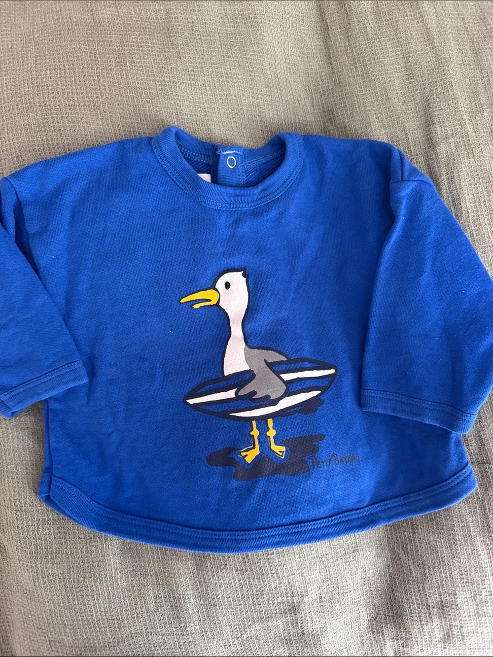 Petit Bateau Royal Blue Seagull Sweatshirt